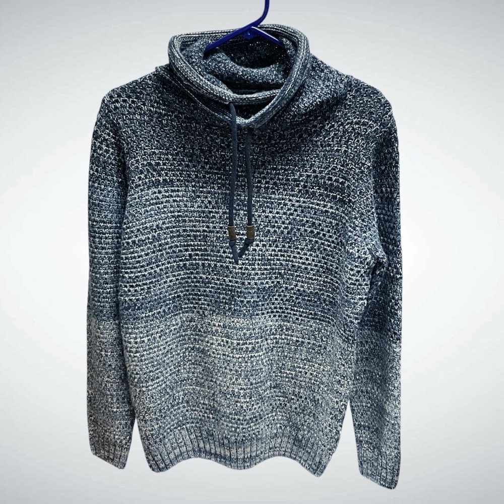 Piazza Italia Man Ombre Pullover Cowlneck Sweater Long Sleeves